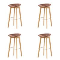 Barhocker-Set Keeve - Terracotta, MODERN, Holz/Metall (44,5/90/46cm) - MID.YOU