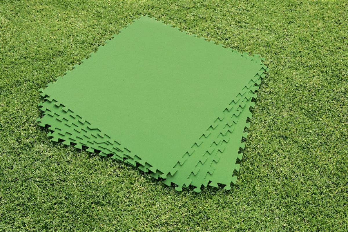 Outdoor-Bodenmatte 58636 B: 78 cm Grün - Grün, MODERN, Kunststoff (78/78cm) - Bestway