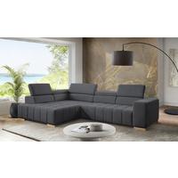 Ecksofa Elias Neu Graphitfarben S: 201x307 Cm - Graphitfarben/Naturfarben, Design, Textil (201/307cm) - Livetastic