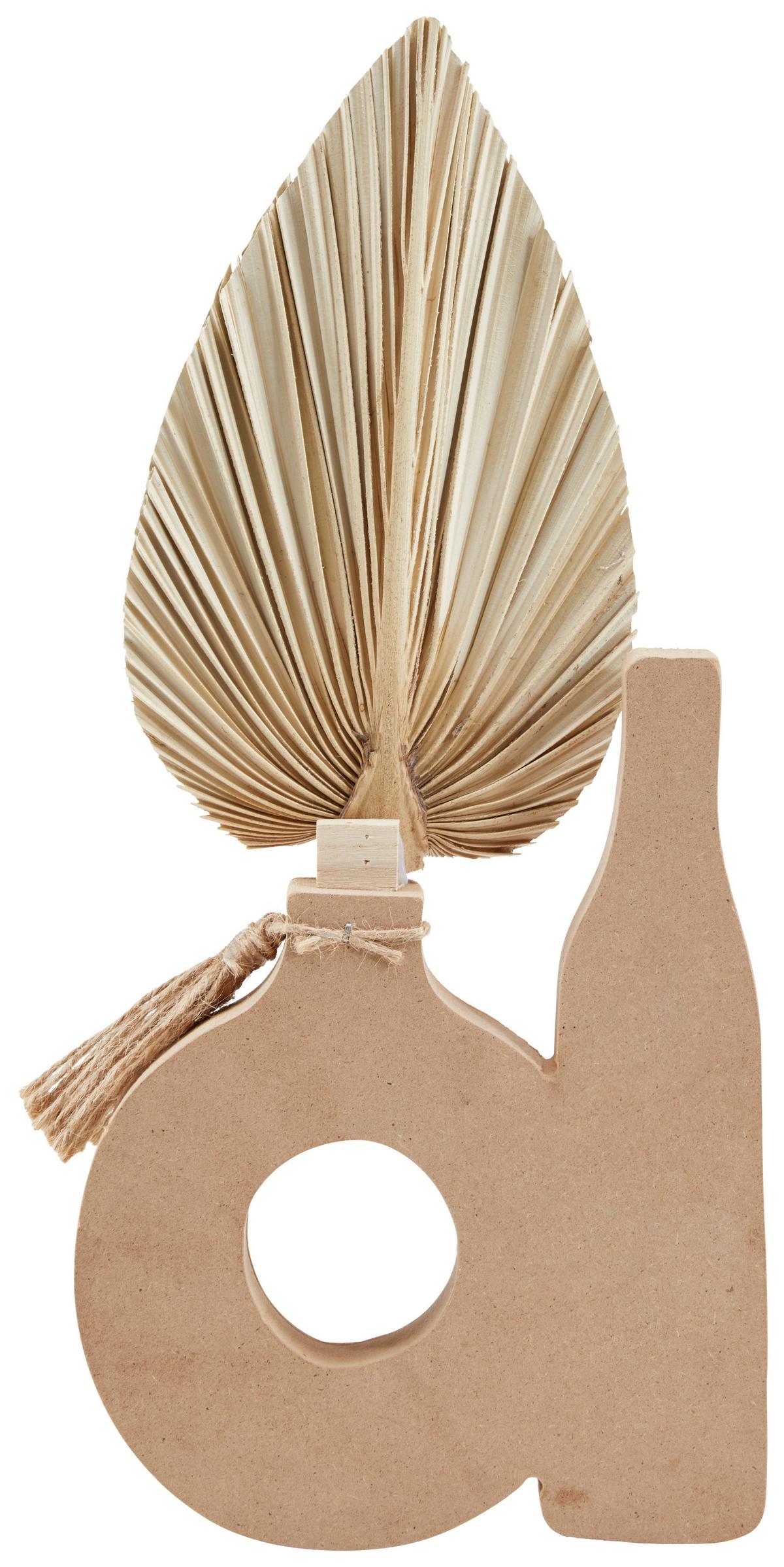 Kunstpflanze Trockenblumen Naturfarben H: 37 cm Sonnfried - Naturfarben, MODERN, Naturmaterialien/Holz (17/37/2,8cm) - Luca Bessoni