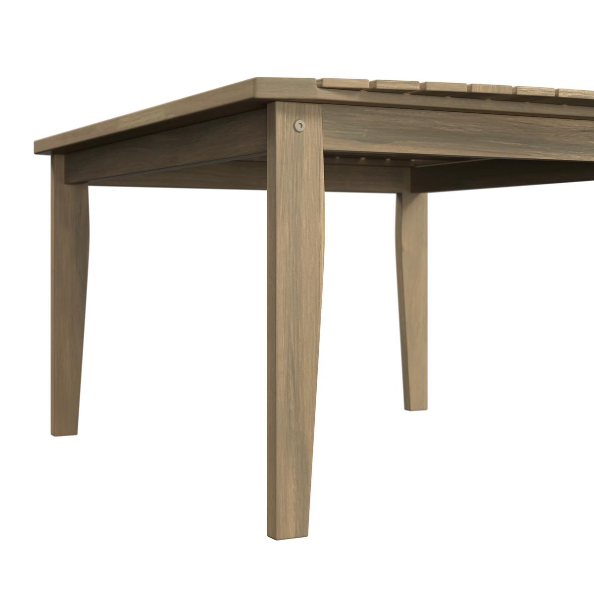 Loungegarnitur Birmingham - Grau/Akaziefarben, MODERN, Holz/Kunststoff (90/43/70cm) - Beldano