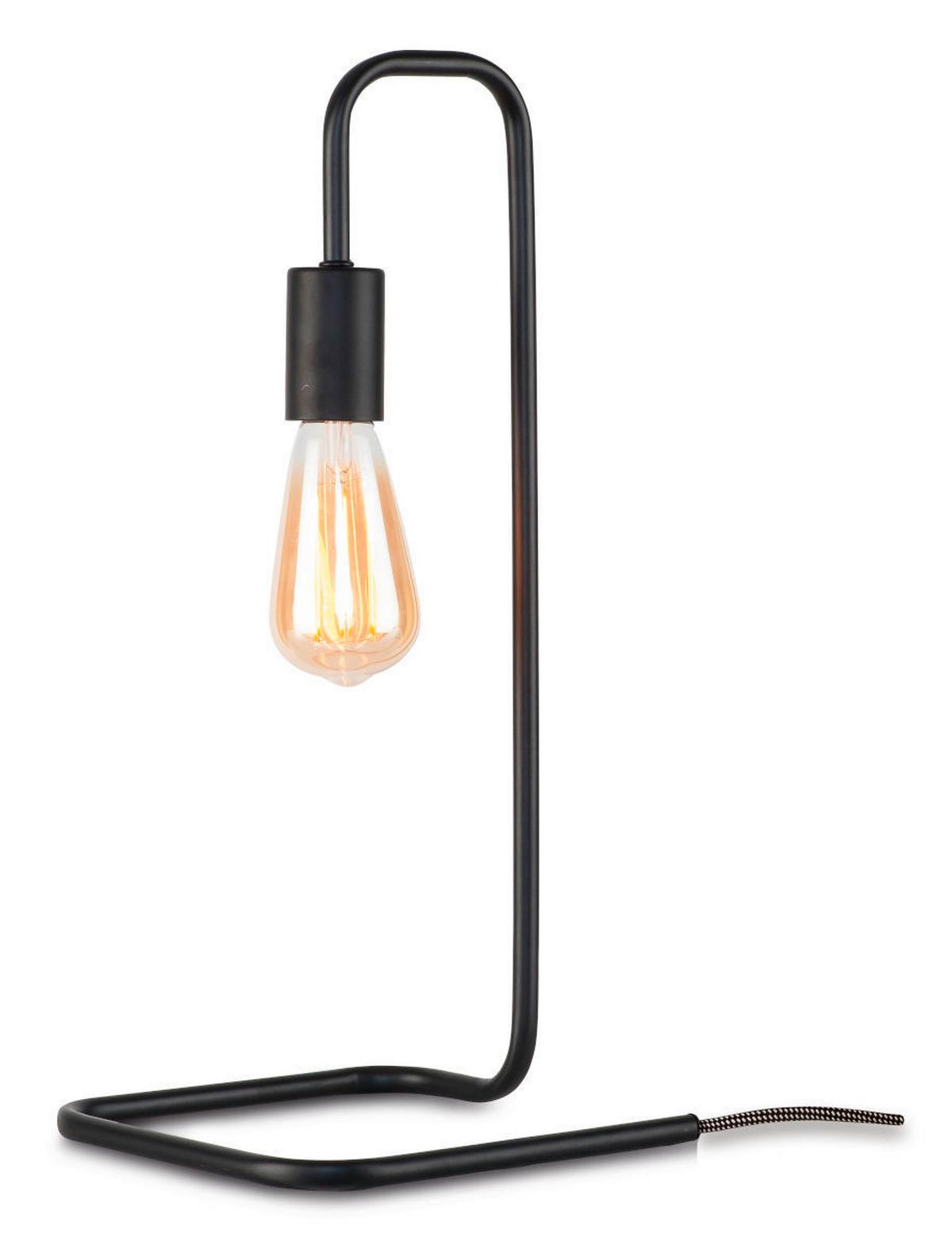 Tischleuchte London Schwarz B: 20 Cm - Schwarz, Trend (20/45/20cm) - It's about Romi