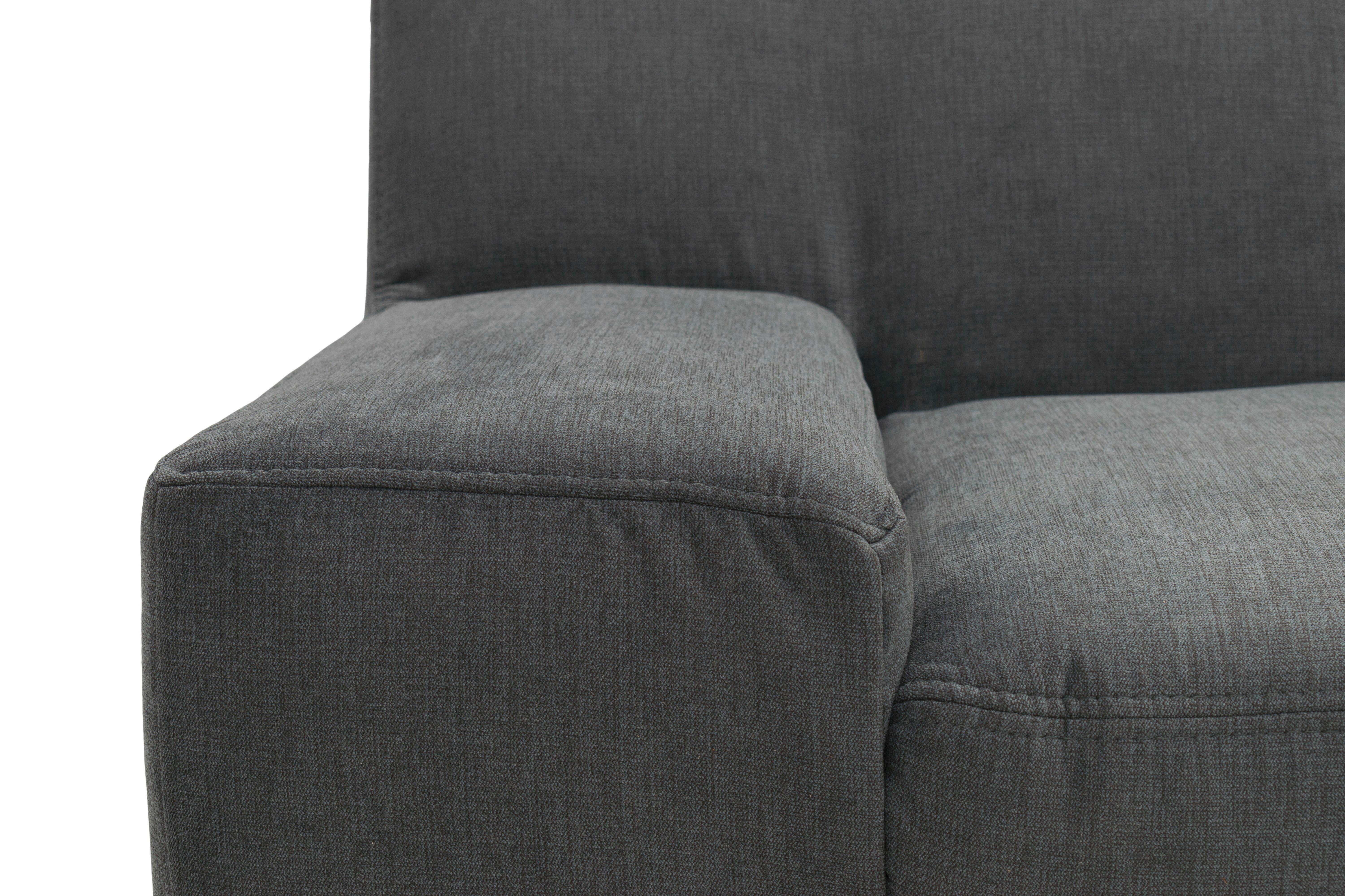 Wohnlandschaft Norma Mit Schlaffunktion Dunkelgrau - Wengefarben/Dunkelgrau, Design, Textil (212/328/153cm) - MID.YOU