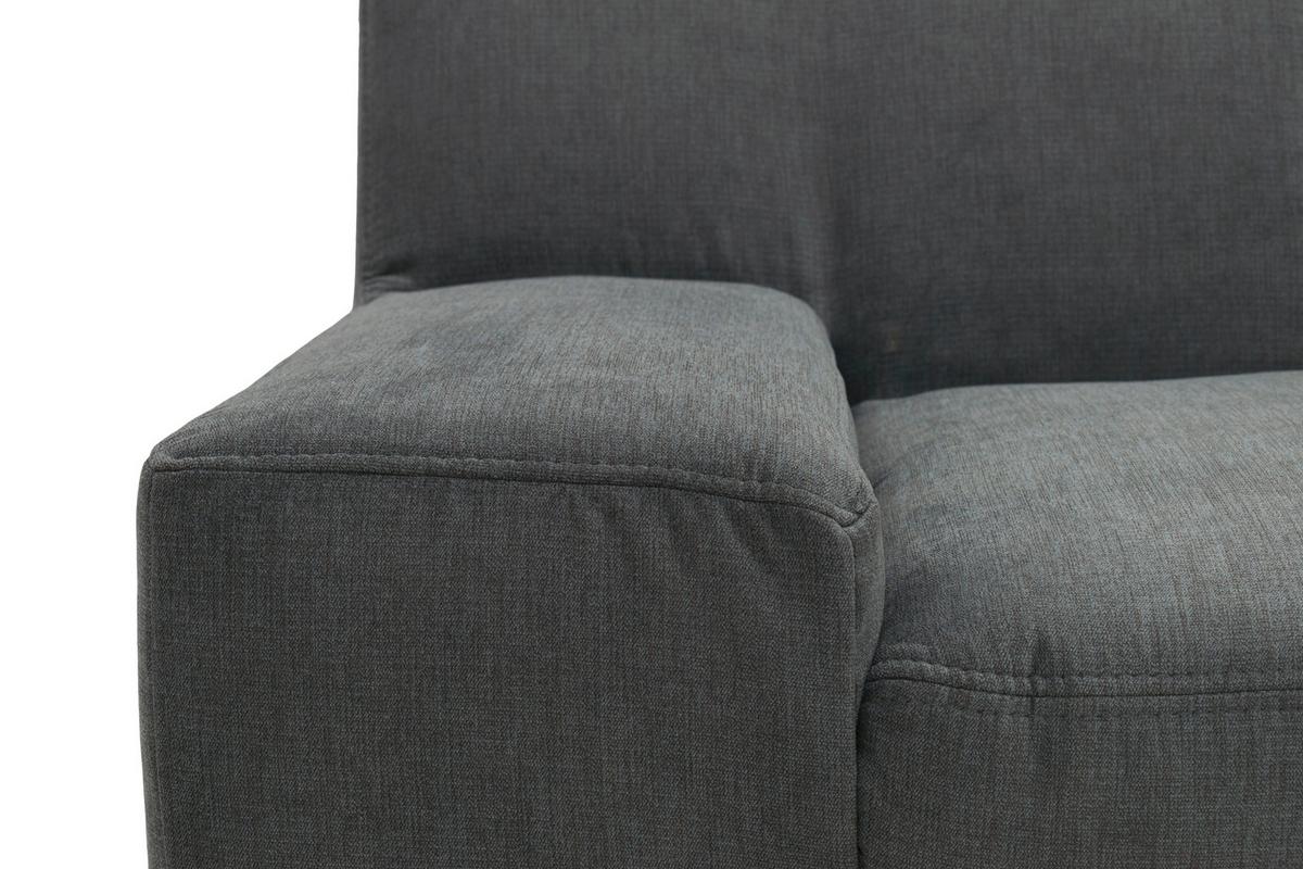 Wohnlandschaft Norma Mit Schlaffunktion Dunkelgrau - Wengefarben/Dunkelgrau, Design, Textil (212/328/153cm) - MID.YOU