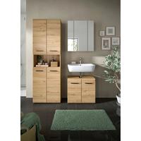 Badezimmer Ice Eiche Artisan Dekor B: 120cm - Schwarz/Eiche Artisan, Basics, Holzwerkstoff (120cm) - MID.YOU
