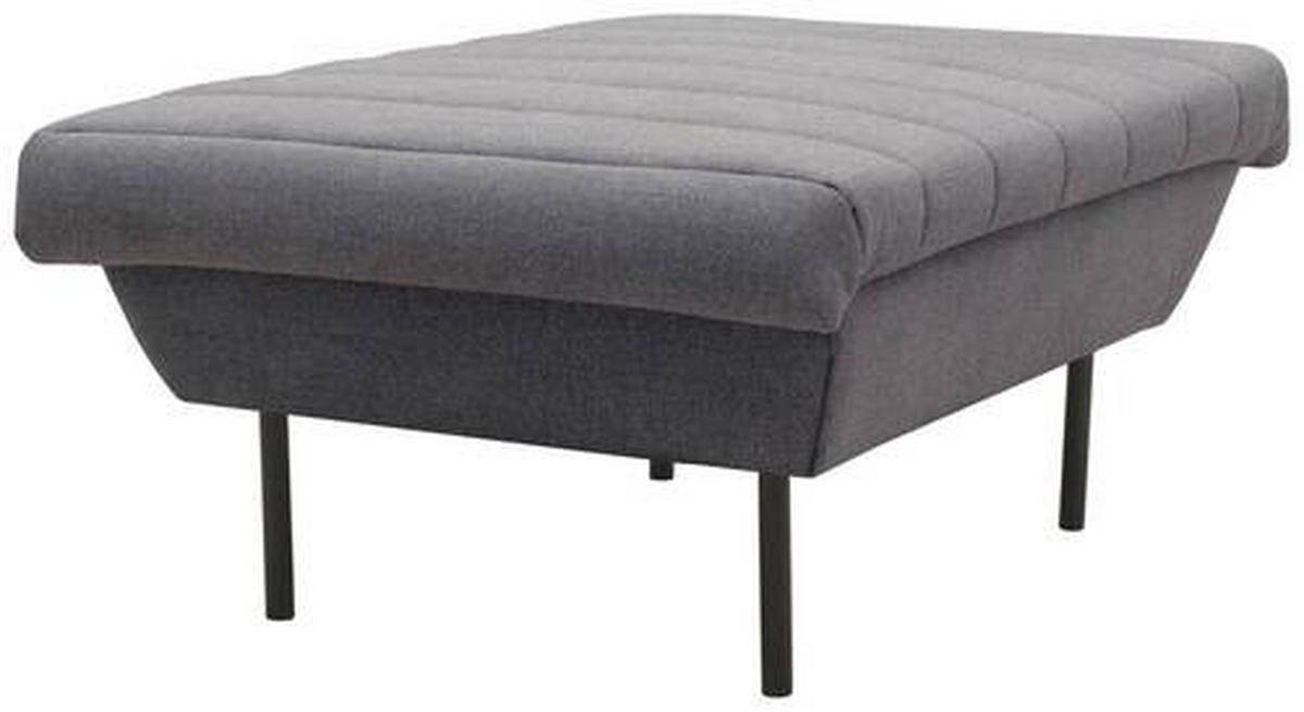 Hocker Looks Ix - Blaugrau/Schwarz, Design, Textil (70/45/70cm) - LOOKS by W.Joop