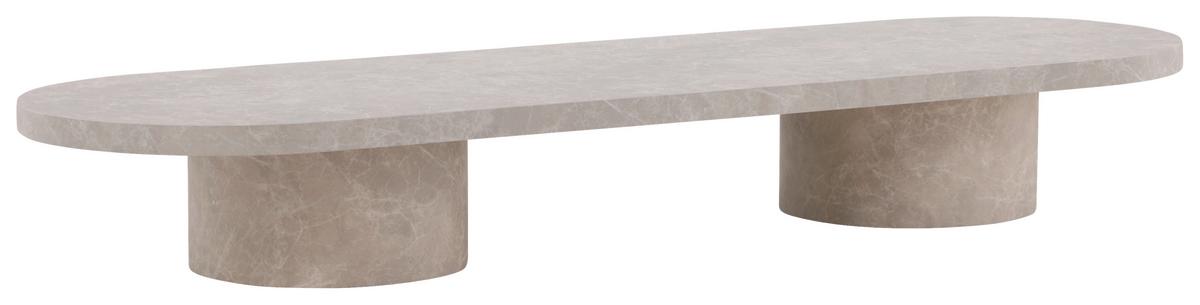 Couchtisch Narvik - Beige, Design, Holz (190/60/25cm) - Livetastic