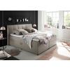 Boxspring postel GRANADA hnědá 180x200 cm - černá/jílová barva, Basics, textil/plast (180/200cm) - MID.YOU