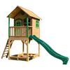 Spielhaus Sarah Braun/grün B: 370 Cm - Braun/Grün, KONVENTIONELL, Holz/Kunststoff (370/291/191cm) - Ambia Garden