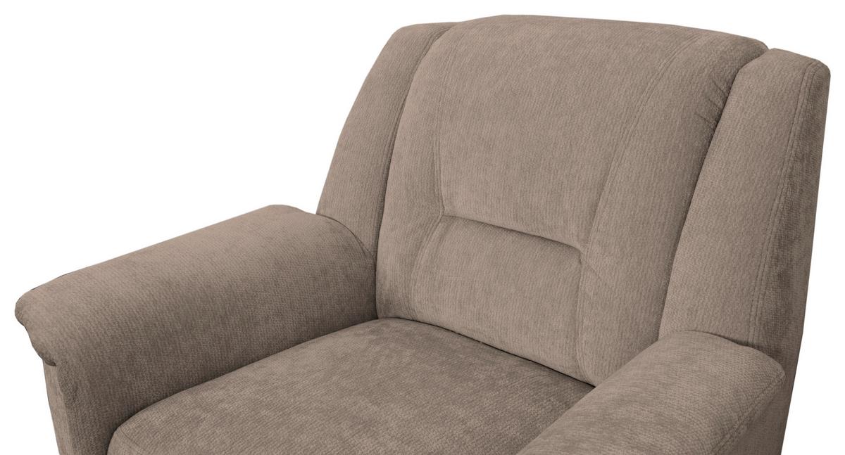 FERNSEHSESSEL Rafael, Taupe B: 94 cm - Taupe/Schwarz, Trend, Textil (94/95/95cm)