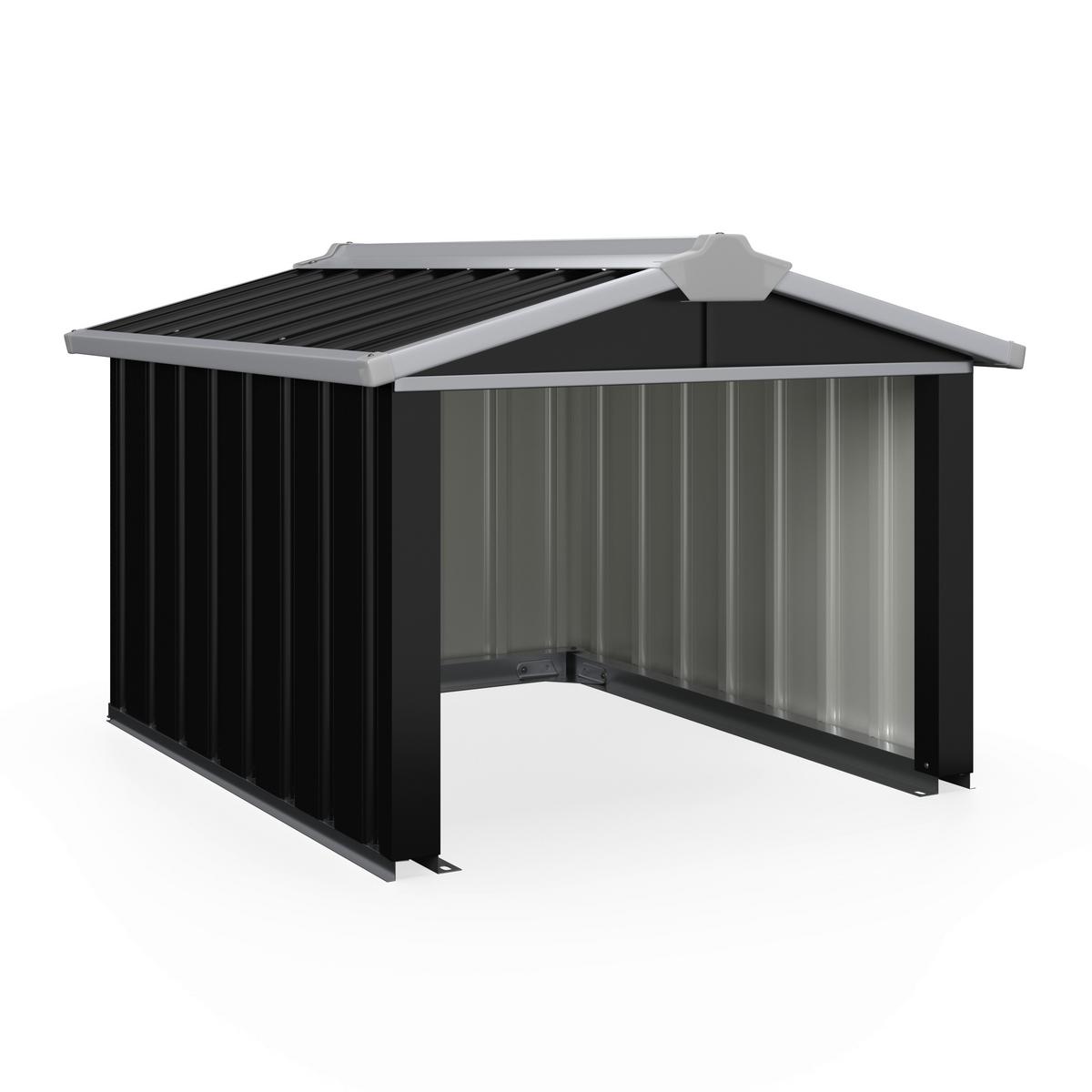 Kleingarage Robus - Anthrazit, MODERN, Metall (86/100/63,5cm) - Homezone