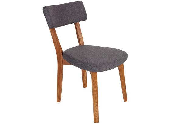 Stuhl Lotos Hellgrau - Eichefarben/Hellgrau, MODERN, Holz/Textil (46/81,5/59cm) Stuhl Lotos Hellgrau - Eichefarben/Hellgrau, MODERN, Holz/Textil (46/81,5/59cm)