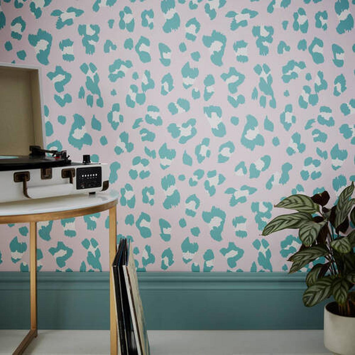 Vliestapete 118725 - Blau/Pink, Basics, Papier/Kunststoff (52/1000cm)