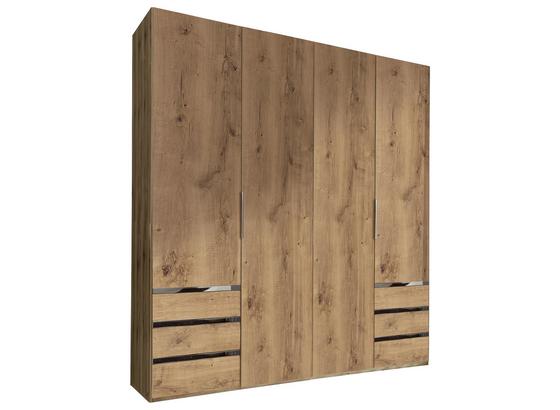 Drehtürenschrank mit Schubladen B:200cm Level 36a, Eichendekor - Eichefarben, MODERN, Holzwerkstoff (200/216/58cm) Drehtürenschrank mit Schubladen B:200cm Level 36a, Eichendekor - Eichefarben, MODERN, Holzwerkstoff (200/216/58cm)