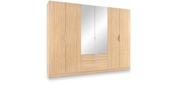 Kleiderschrank Unit - Eichefarben, KONVENTIONELL, Holzwerkstoff (273/210/58cm) - Ondega