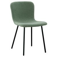 ŽIDLE TEDDY - černá/mátově zelená, Design, kov/textil (44/79/51cm) - Mömax