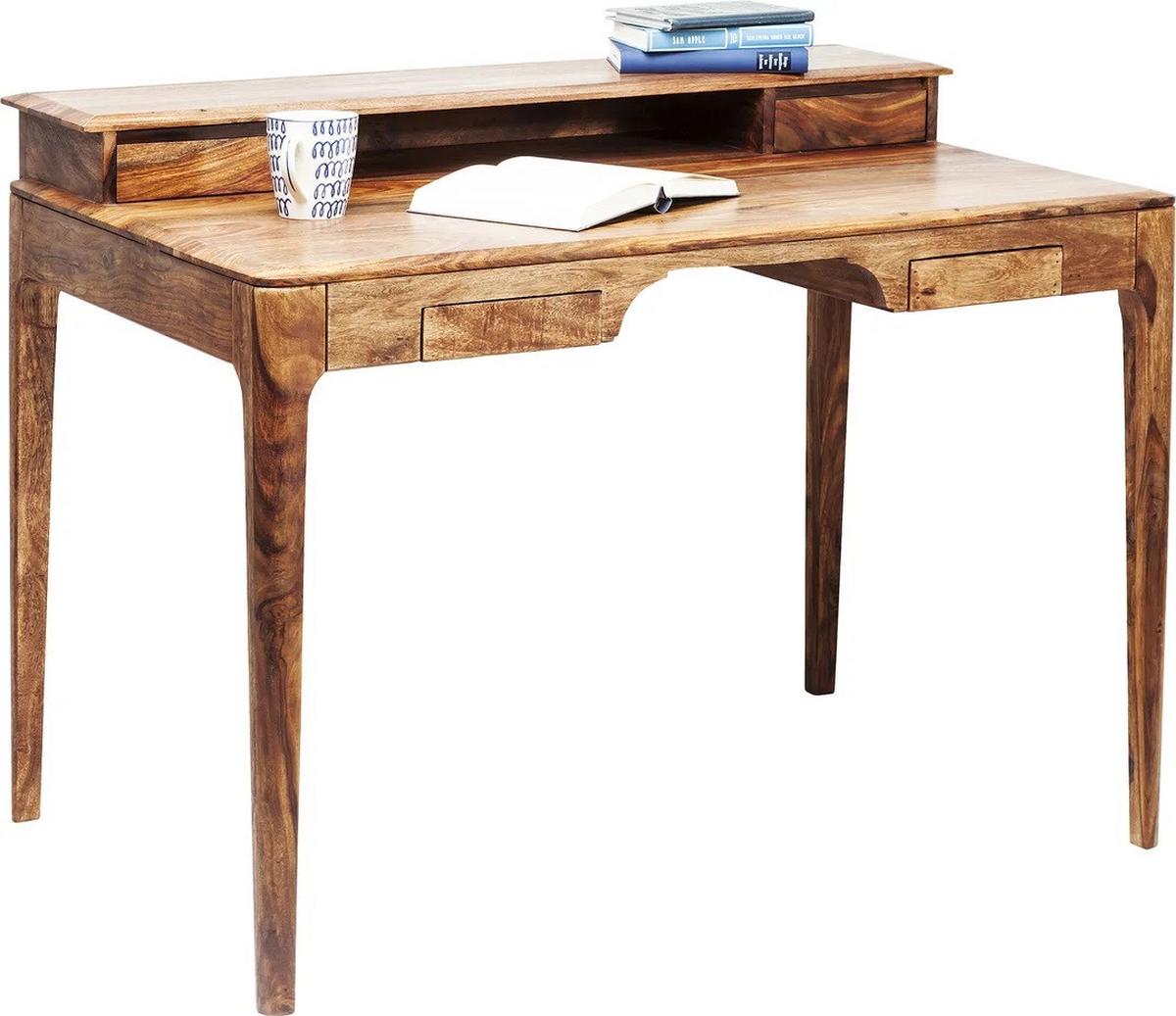 Schreibtisch Brooklyn Nature - Braun, Trend, Holz/Holzwerkstoff (110/85/70cm) - Kare-Design