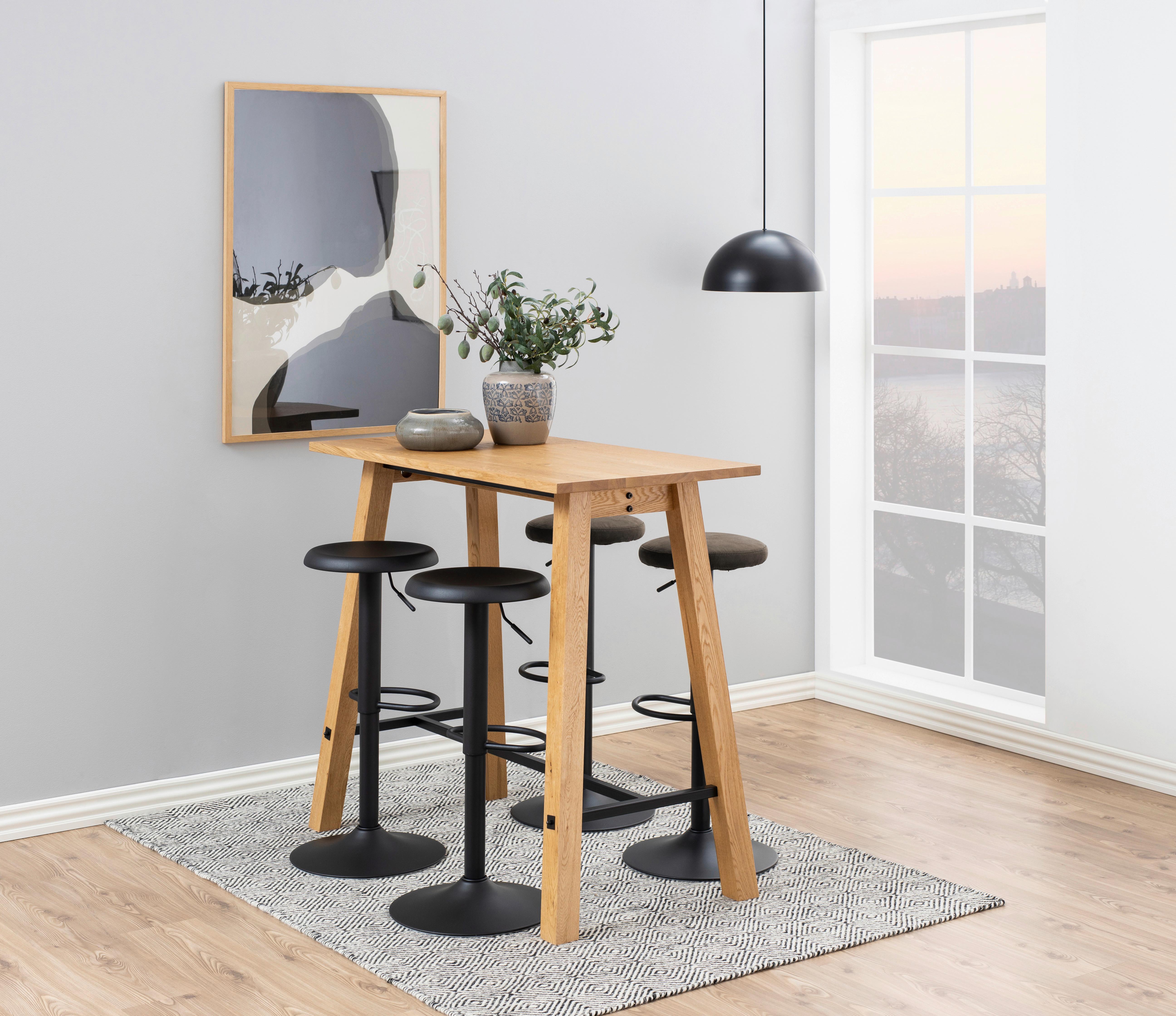 Barová stolička FINCH Š: 40 CM čierna - čierna, Basics, kov (40/82/40cm)