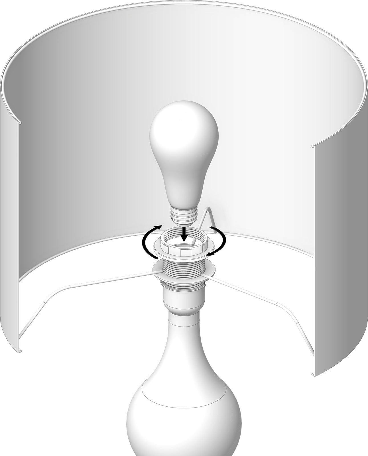 Tischleuchte 4114239 Shisha - Schwarz - Schwarz, KONVENTIONELL, Holz (35/60cm)
