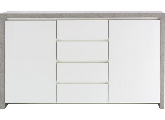 Komoda Sideboard Lario - biela, Moderný, kompozitné drevo (164/95/40cm) - Mömax modern living Komoda Sideboard Lario - biela, Moderný, kompozitné drevo (164/95/40cm) - Mömax modern living