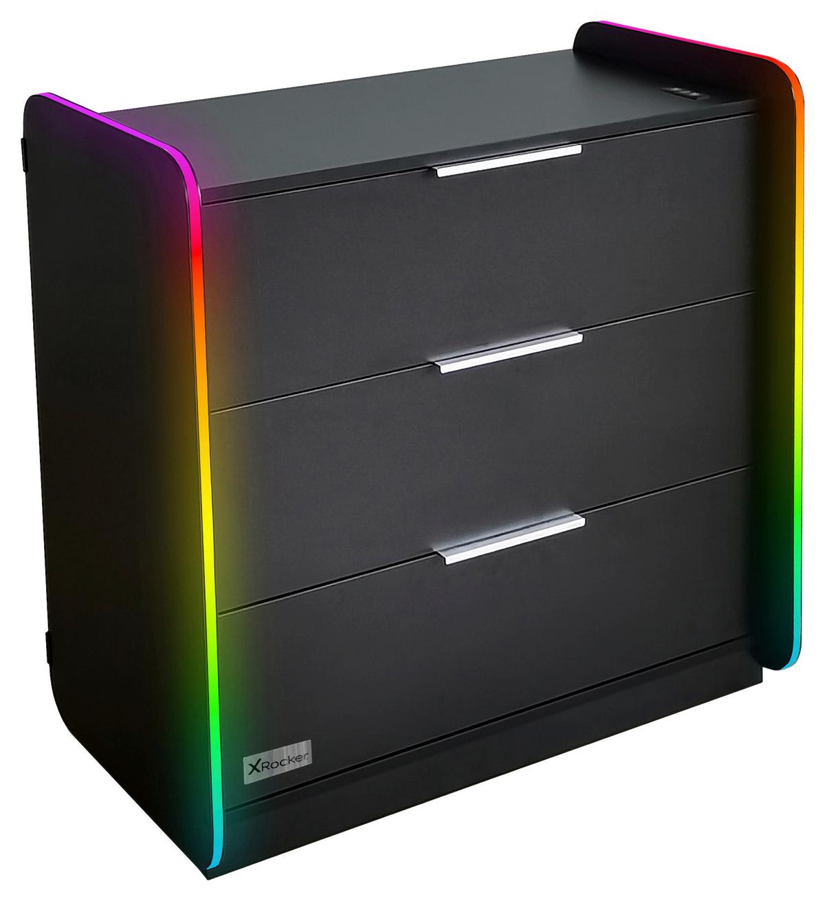 Kommode Electra - Schwarz, MODERN, Holzwerkstoff (85/80,5/43cm) - X Rocker