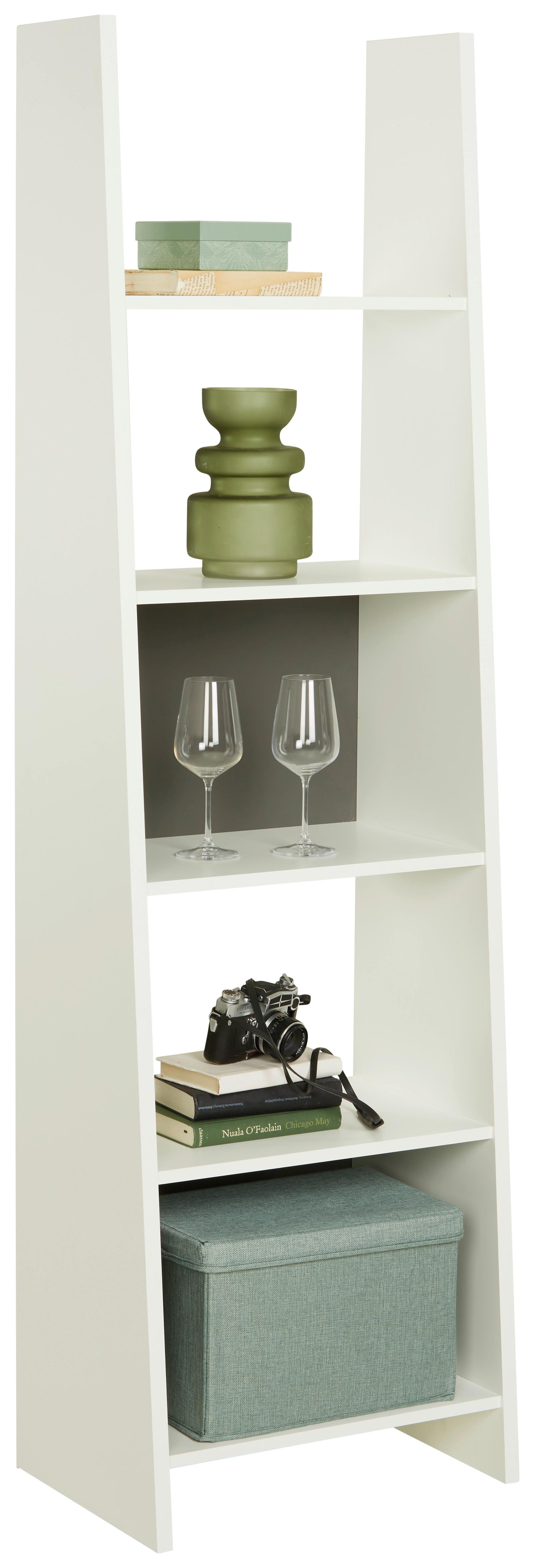 REGÁL PISA - bílá, Moderní, kompozitní dřevo (54/186/38cm) - Mömax