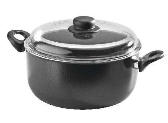 Fleischtopf Schwarz, 6 Liter - Klar/Schwarz, KONVENTIONELL, Glas/Metall (6l) - Ombra Fleischtopf Schwarz, 6 Liter - Klar/Schwarz, KONVENTIONELL, Glas/Metall (6l) - Ombra