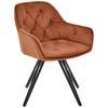 Armlehnstuhl Cardiff - Schwarz/Braun, LIFESTYLE, Holz/Textil (61/82/62cm) - Livetastic