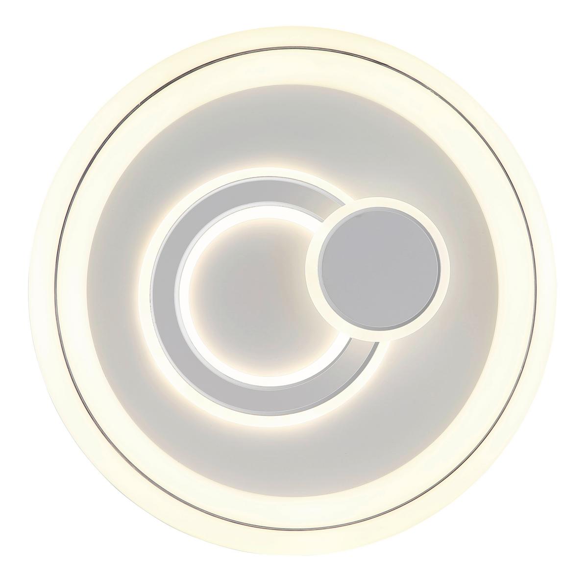 LED-Deckenleuchte, Cct, 6024lm Ruiz - Weiß, KONVENTIONELL, Kunststoff/Metall (48/7,5cm) - Globo
