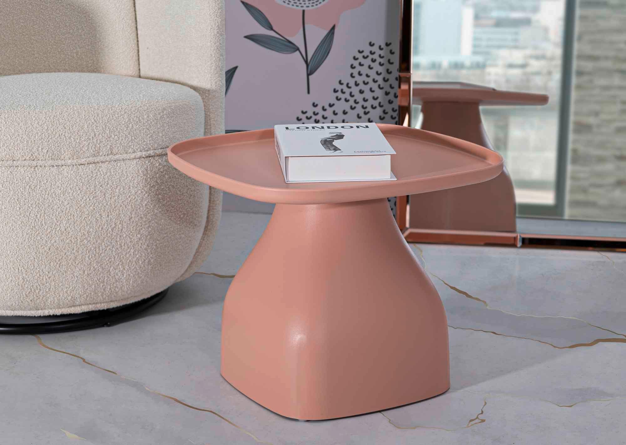 Couchtisch Gea Table Rosa B: 48 cm - Rosa, Basics, Kunststoff (48/38/48cm)