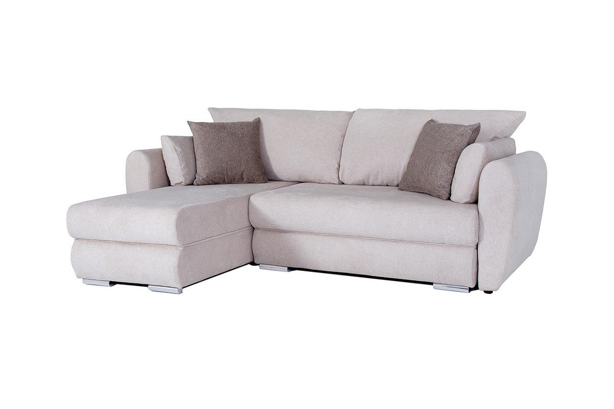 Sarokkanapé Erba2 - bézs, Basics, faalapú anyag (238/166/94cm)