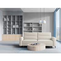 Schlafsofa Nordic Beige B: 232cm - Beige/Schwarz, Basics, Textil (232/94/102cm) - Livetastic