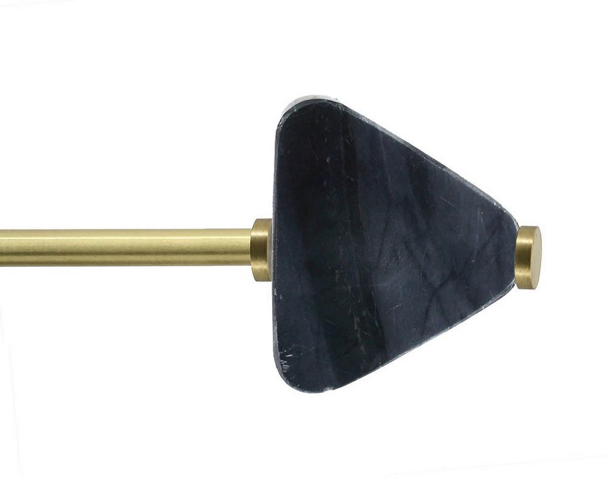 Tischlampe Casey Schwarz/Goldfarben - Goldfarben/Schwarz, Trend, Metall (36/15/29cm) - Kayoom