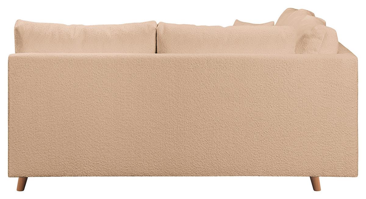 Ecksofa Ariella Beige S: 231x161 cm - Beige/Naturfarben, Design, Textil (231/161cm) - Livetastic