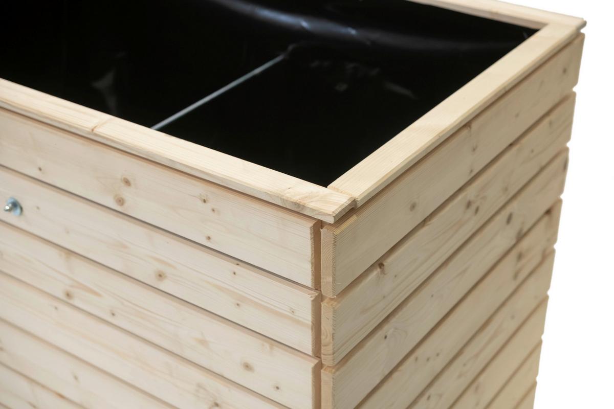 Hochbeet Echtholz Fichte 70x90x110 Cm Fichtefarben - Fichtefarben, Basics, Holz (70/90/110cm)