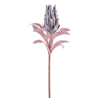 DEKORAČNÁ VETVIČKA PROTEA I - lila/zelená, Konventionell, plast (50cm) - Modern Living