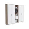 Office Edition B: 213 cm Sonoma Eiche/Weiß - Weiß/Sonoma Eiche, MODERN, Holzwerkstoff (213/186/33cm) - MID.YOU