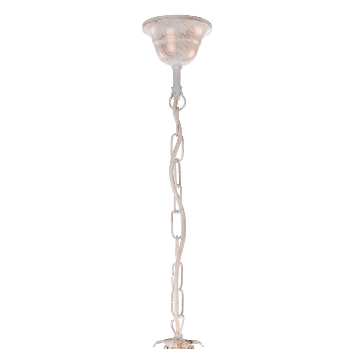 Kristall-Hängeleuchte 4670/5a - Weiß, KONVENTIONELL, Glas/Metall (53/100cm)