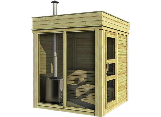 Saunahaus Wwc 2x2 - Naturfarben, KONVENTIONELL, Holz (228,6/228,6/278cm) Saunahaus Wwc 2x2 - Naturfarben, KONVENTIONELL, Holz (228,6/228,6/278cm)