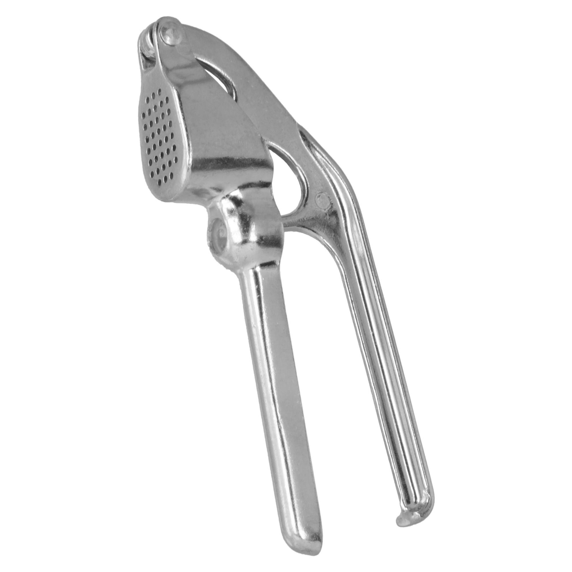 Knoblauchpresse Mick Chrom B/h/t: Ca. 9,4/22,6/3 Cm - Alufarben, Basics, Metall (9,4/22,6/3cm) - Metaltex