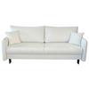 3-sitzer-sofa Mit Schlaffunktion Carine B: 216cm - Schwarz/Weiß, Design, Textil (216/96/102cm) - MID.YOU
