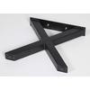 Bankgestell Stahl Schwarz Bxh: 40x42 Cm, X-Form - Schwarz, Basics, Metall (40/42cm)