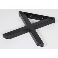 Bankgestell Stahl Schwarz Bxh: 40x42 Cm, X-Form - Schwarz, Basics, Metall (40/42cm)