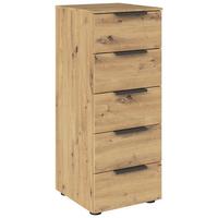 Kommode 40 Cm Flipp Eiche/graphitfarben - Schwarz/Graphitfarben, MODERN, Holzwerkstoff (40/100/42cm) - Rauch Möbel