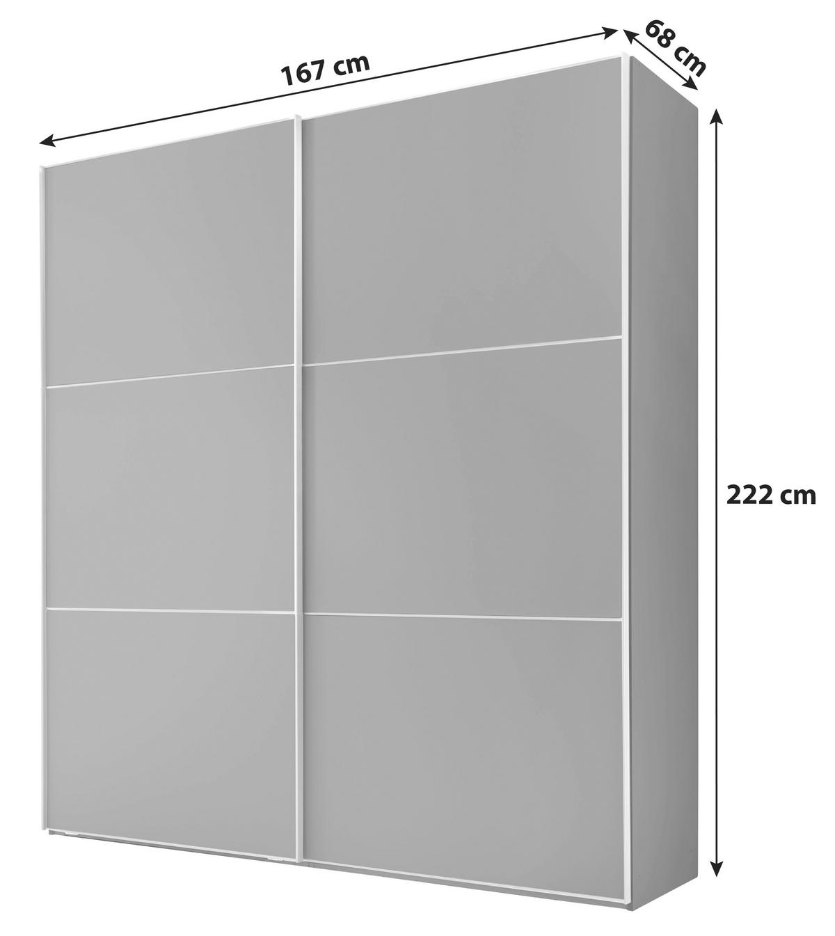 Schwebetürenschrank 167cm Includo Artisan Eiche Dekor - Eiche Artisan, MODERN (167/222/68cm) - MID.YOU