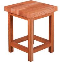 Gartenhocker Echtholz Eichefarben Geölt - Eichefarben, Basics, Holz (30/40/30cm) - Gardenson