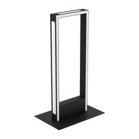LED-Tischlampe Savilanas Schwarz/Weiß - Schwarz/Weiß, Design, Kunststoff/Metall (16/3,5/42,5cm) - Connect Z