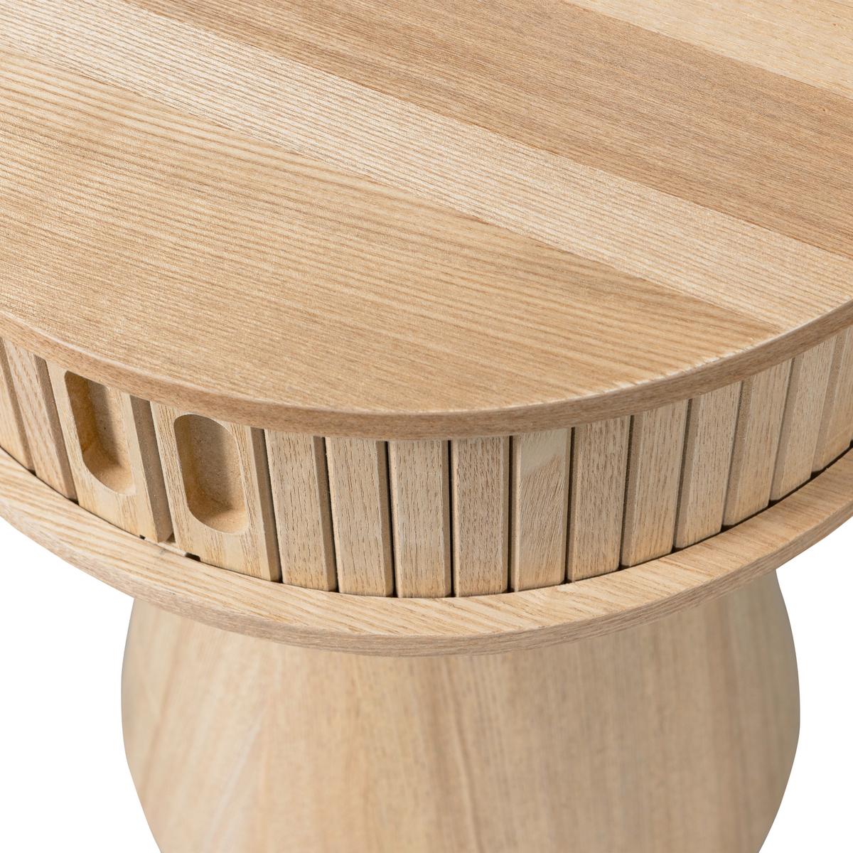 Nachttisch Karri, Naturfarben B: 38 Cm - Naturfarben, Design, Holz/Holzwerkstoff (38/38/46cm) - Livetastic