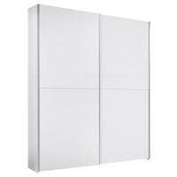 Schwebetürenschrank Time B: 170 cm Weiß - Weiß, MODERN (170/195/57,5cm) - P & B