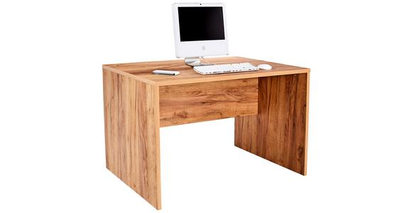 Schreibtisch B 120cm H 76cm Profi, Eiche Dekor - Eichefarben, MODERN, Holzwerkstoff (120/76cm) - Ondega